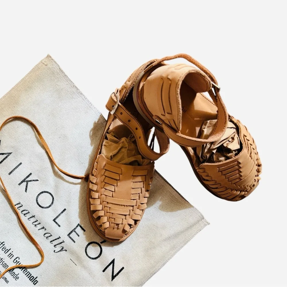 Mikoleon | Chitos Natural Kids Leather Sandals